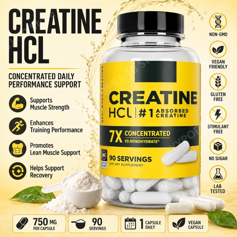 Nutrition Fitness Supplements - Креатин HCl 750 мг, 90 капсул,