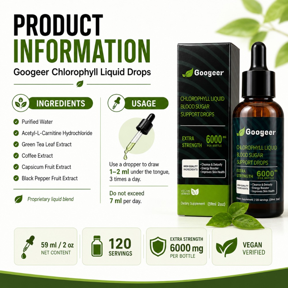 Жидкие капли хлорофилла Googee – обзор и цена L-Carnitine Liquid