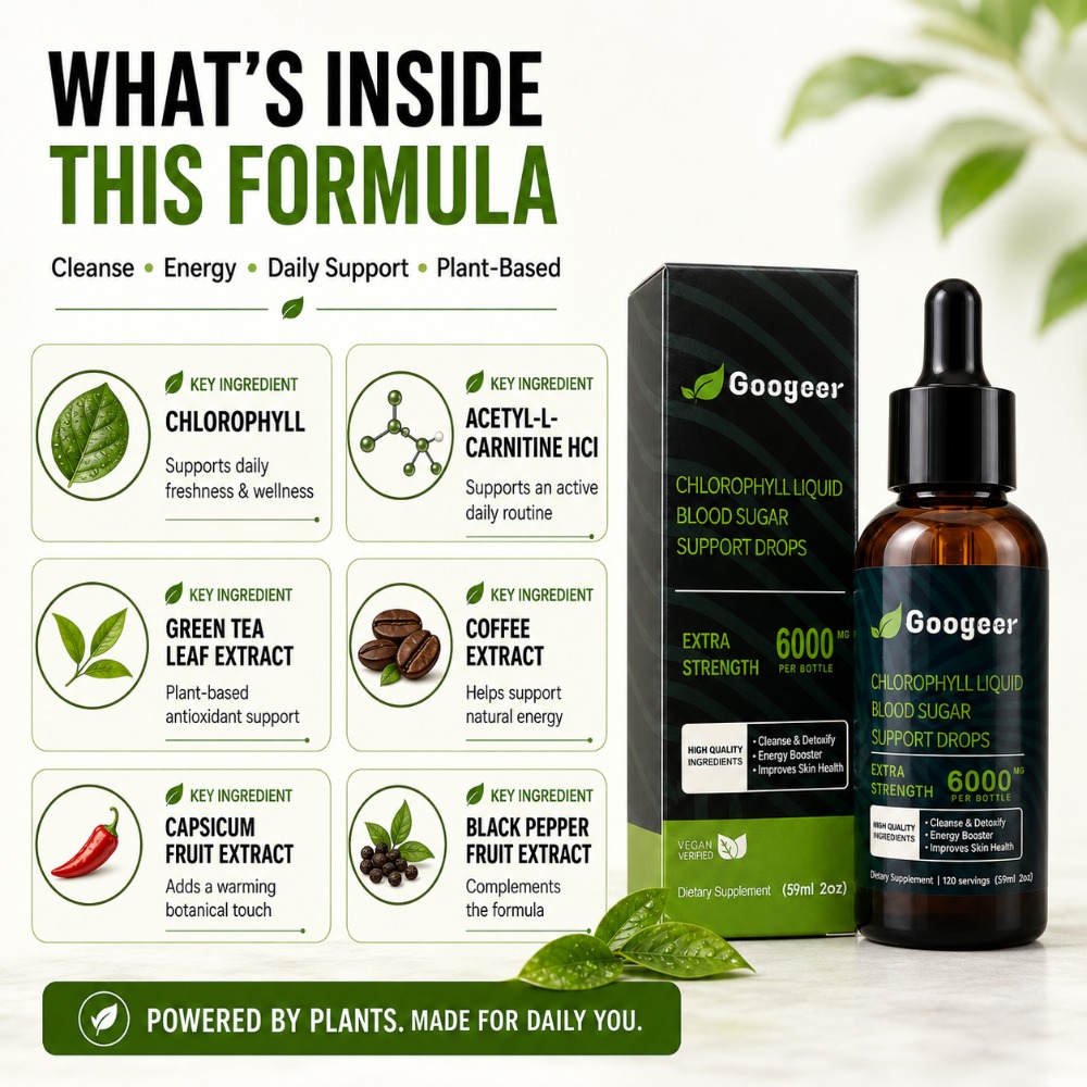 Жидкие капли хлорофилла Googee – обзор и цена L-Carnitine Liquid